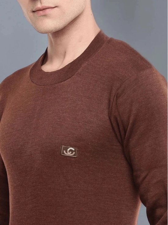 Dollar Pack of 1 Cotton Blend Mens Thermal Tops ( Brown ) - None