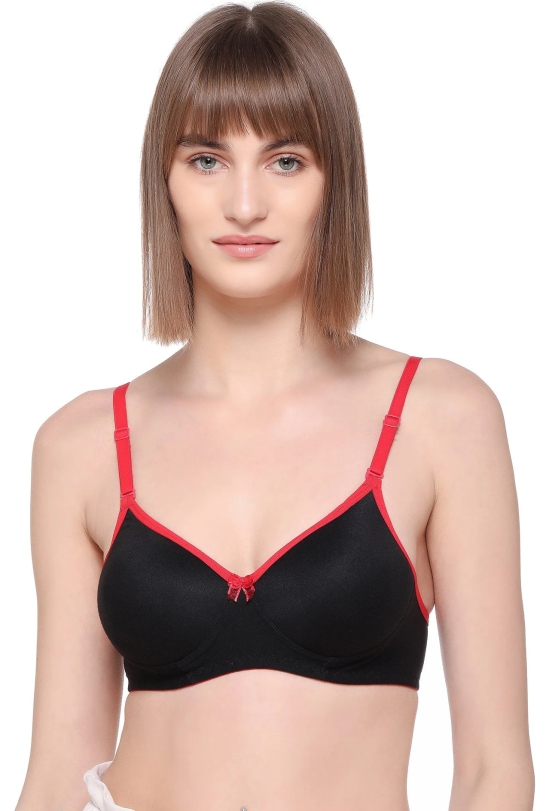 Womens SA-51 Red Cotton Rich Lightly Padded Multiway T-Shirt Bra-40 / C / Red