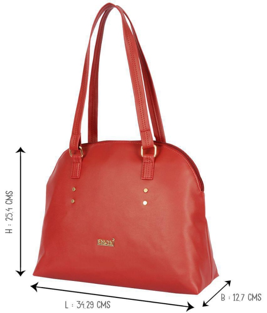 Enoki - Red Artificial Leather Tote Bag - Red