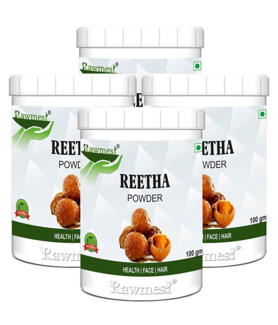 rawmest Reetha Powder Hair Scalp Treatment 400 g Pack of 4