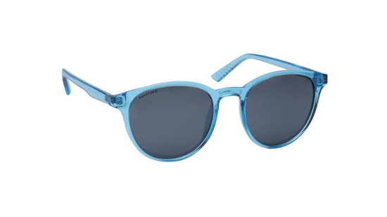 Blue Round Unisex Sunglasses (P469GY10PV)