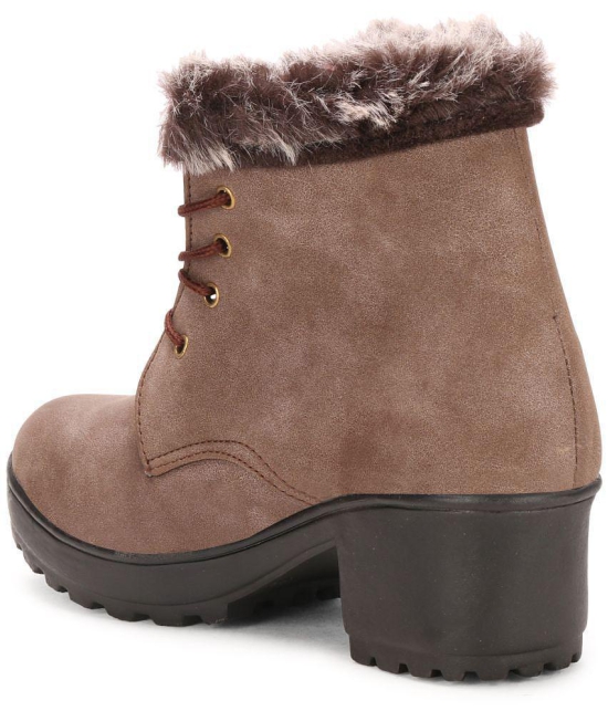 Ishransh - Brown Women''s Ankle Length Boots - None