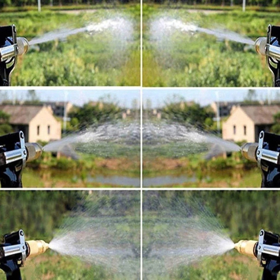 WUGO::Garden Hose Nozzle 100% Heavy Duty Metal, Water Spray gun, multipurpose use for Sprayer for Watering Plants, Cleaning, Car Wash and Showering Pets, Metal Trigger Brass Nozzle Water Spray Gun