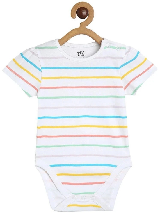 MINI KLUB Pack of 3 Baby Girls Cotton Bodysuit ( Multi Color ) - None