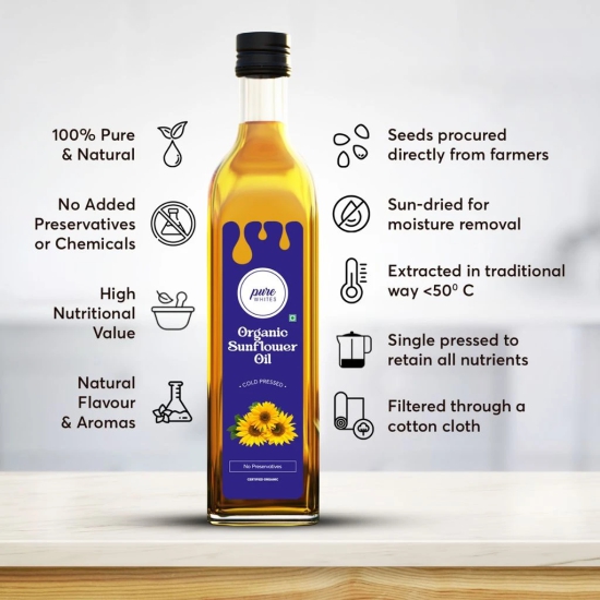 Cold Pressed Sunflower Oil (Organic)