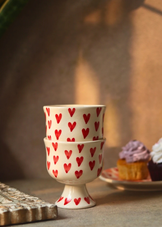 All Heart Ice Cream Goblet-Set of two