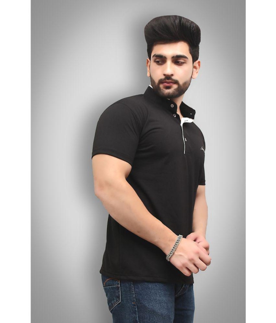 Forbro - Black Cotton Blend Regular Fit Men's T-Shirt ( Pack of 1 ) - None