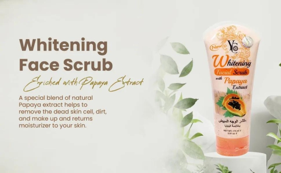 YC Whitening Facial Scrub With Papaya Extract 175ml-Pack of 2