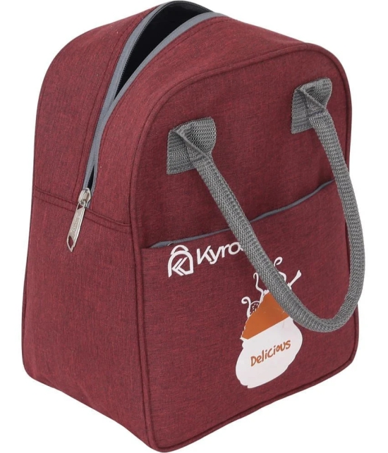 Kyros Maroon Polyester Lunch Bag Pack of 1 - Maroon