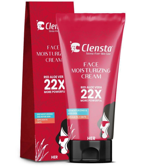 Clensta Face Serum With 2% Hyaluronic Infused 30 ml, Face Moisturizing Cream With 3% Sepicalm & Goodness of Oats 50g & SPF 50 Sunscreen Lotion, 50g