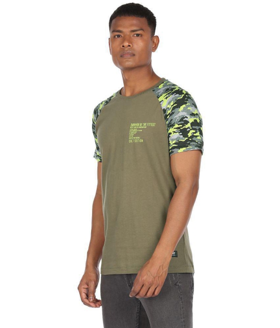 Colt - Cotton Blend Regular Fit Green Men's T-Shirt ( Pack of 1 ) - None