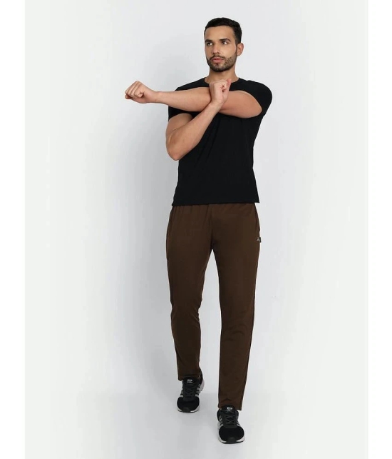 Zeffit - Coffee Cotton Blend Mens Trackpants ( Pack of 1 ) - None