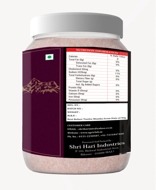 Agri Club Himalayan Pink Salt Rawa, 950 gm