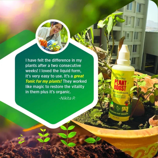 100% Organic Plant Boost Biofertilizer | BUY 1 GET 2 FREE ????