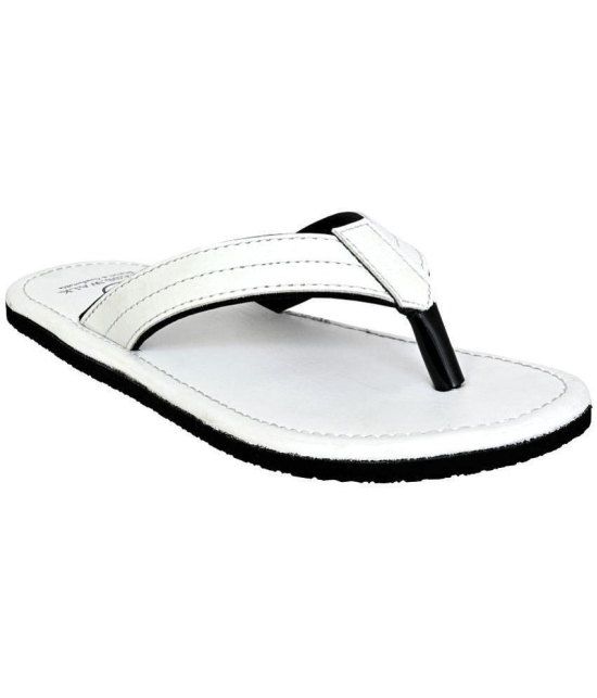 GRASS WALK White Mens Thong Flip Flop - None