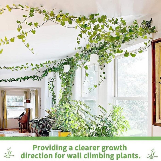 10 PCS LEAF SHAPE PLANT FIXING WALL CLIMBER CLIP