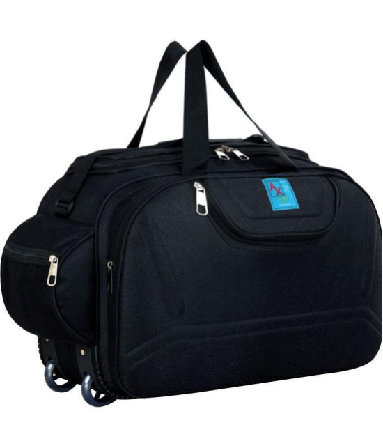 AXEN BAGS - Black Polyester Duffle Trolley - Onesize