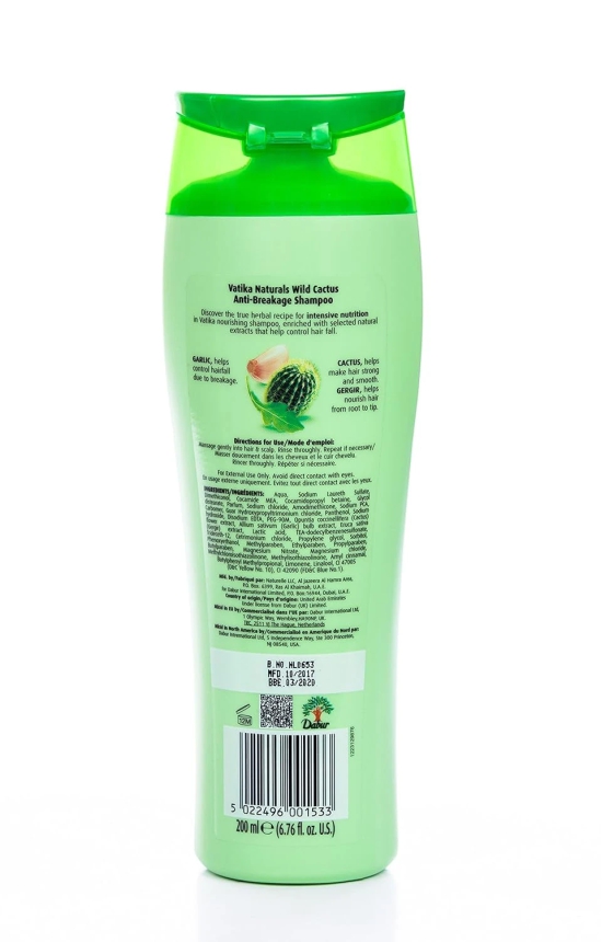 Dabur Vatika Wild Cactus Shampoo 200Ml