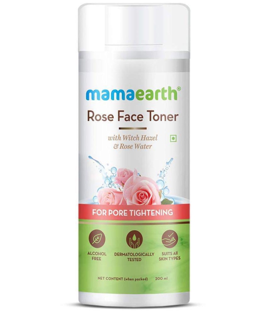 Mamaearth Rose Water Face Toner with Witch Hazel & Rose Water for Pore Tightening - 200ml