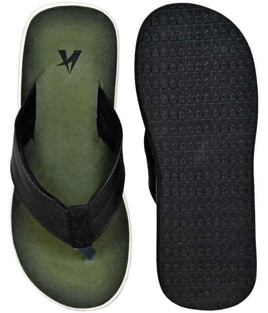 Altek Green Mens Thong Flip Flop - None