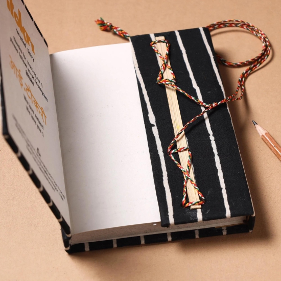 Fabric Cover Handmade Paper Notebook with Thread Lock