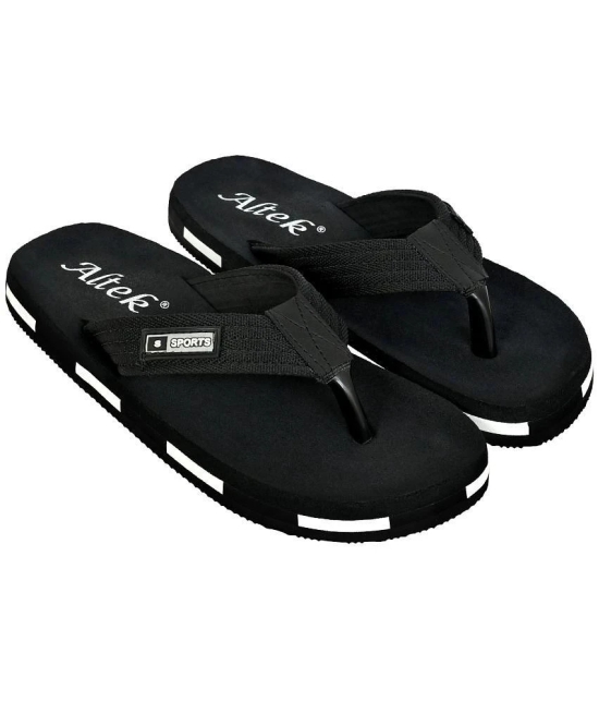 Altek Black Mens Massage Flip Flop - None