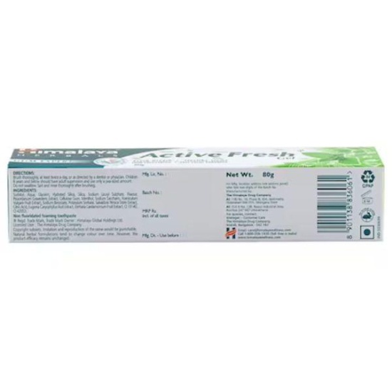 Himalaya Active Fresh Gel Toothpaste 80 Gms