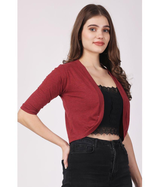 Affair Cotton Womens Shrugs - Maroon ( Single ) - None