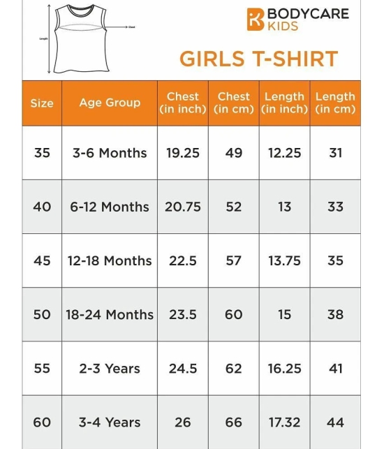 Bodycare Red Cotton Blend Girls T-Shirt ( Pack of 1 ) - None