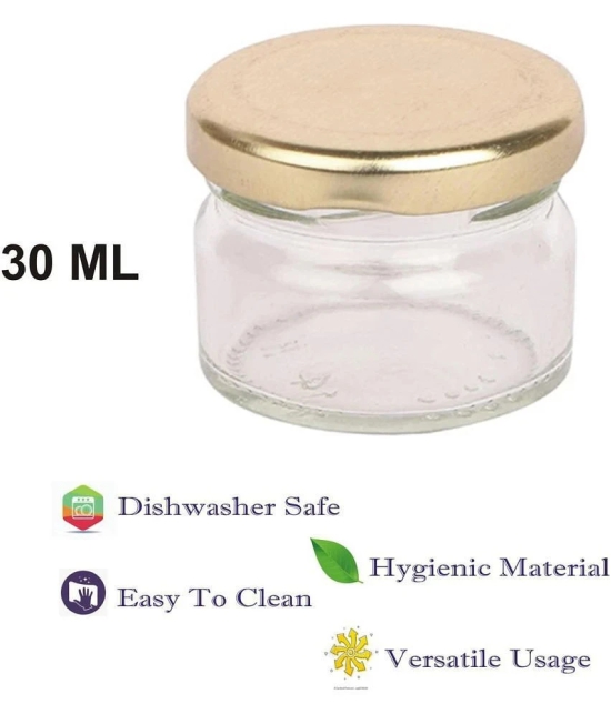 Somil Glass Container Jar Glass Transparent Utility Container ( Set of 9 ) - Transparent