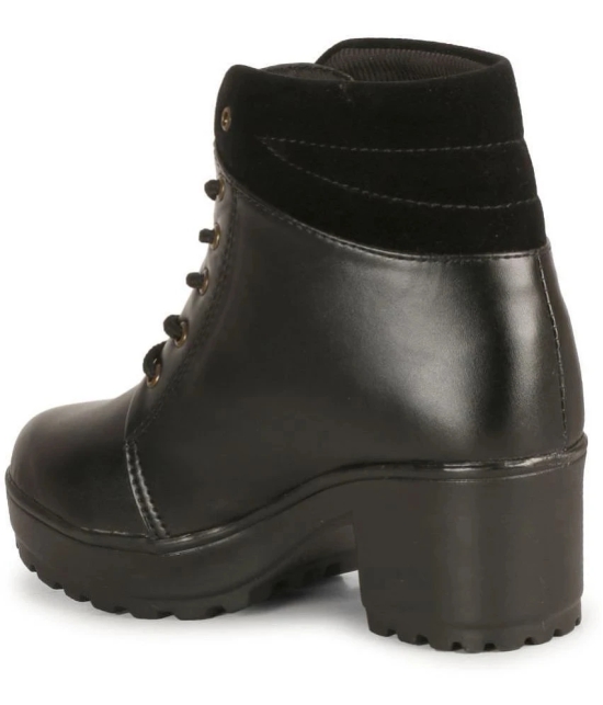 Ishransh - Black Womens Ankle Length Boots - None