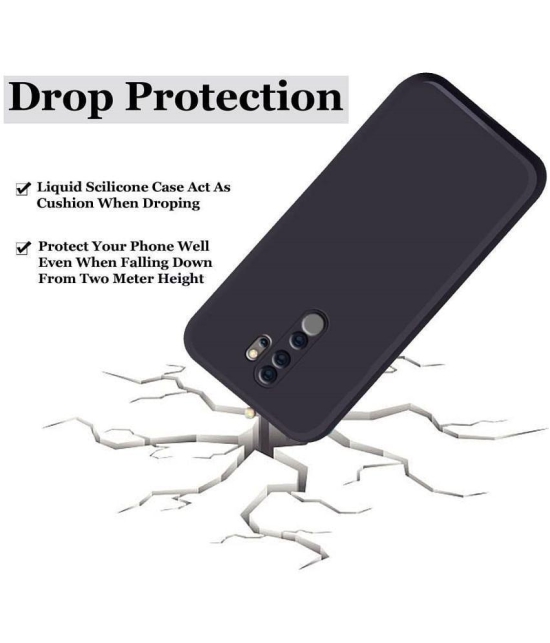 Case Vault Covers - Black Silicon Plain Cases Compatible For Xiaomi Redmi Note 8 Pro ( Pack of 1 ) - Black