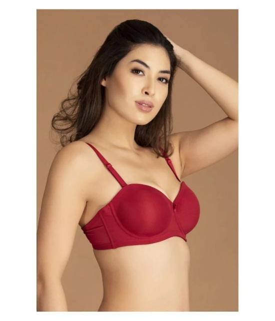 Clovia Pack of 1 Lace Womens Everyday Bra ( Maroon ) - 36D