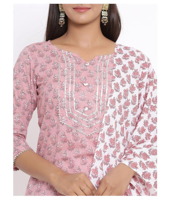 miravan Cotton Kurti With Sharara And Gharara - Stitched Suit - M