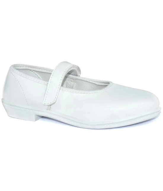 Ajanta - White Girls School Shoes ( 1 Pair ) - None