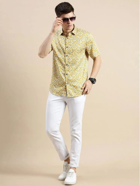 Showoff Cotton Blend Regular Fit Printed Half Sleeves Mens Casual Shirt - Off White ( Pack of 1 ) - None