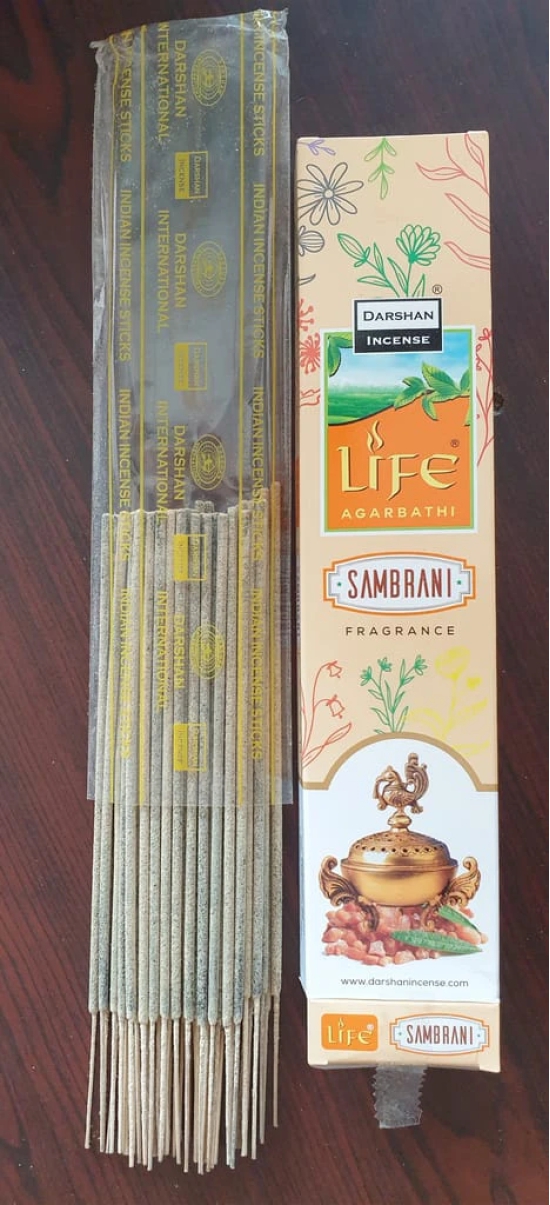 DARSHAN INCENSE - SAMBRANI INCENSE STICKS (PACK OF 7)