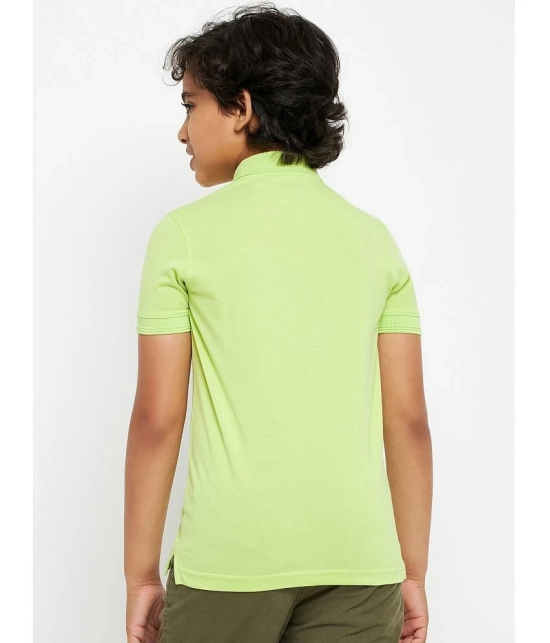 UNIBERRY - Green Cotton Blend Boys Polo T-Shirt ( Pack of 1 ) - None