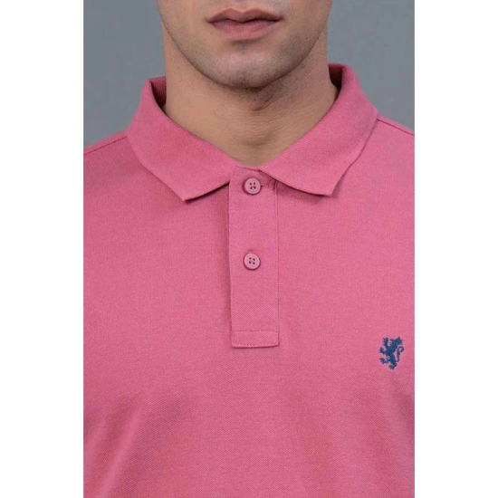 RedTape Muted Pink Men's Polo T-Shirt | Casual Cotton T-Shirt | Half Sleeves Polo T-Shirt