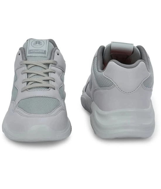 OFF LIMITS ROGER Light Grey Mens Sports Running Shoes - None