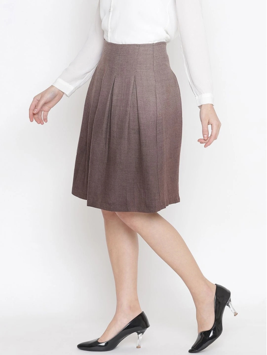 Oxolloxo Woman Brown Woolen Skirt