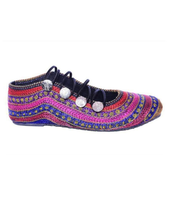 Raj Multi Color Ethnic Footwear - None