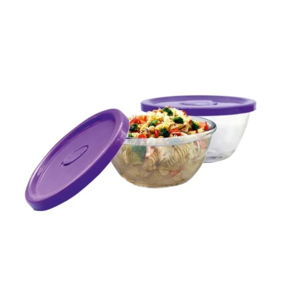 Yera Polo Bowls Combo Set with Lid | Set of 3 Pcs