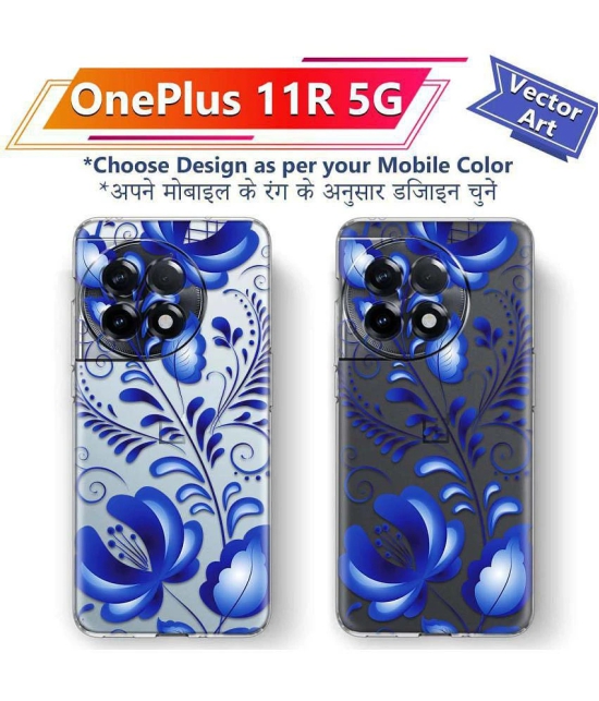 NBOX - Multicolor Printed Back Cover Silicon Compatible For OnePlus 11R ( Pack of 1 )