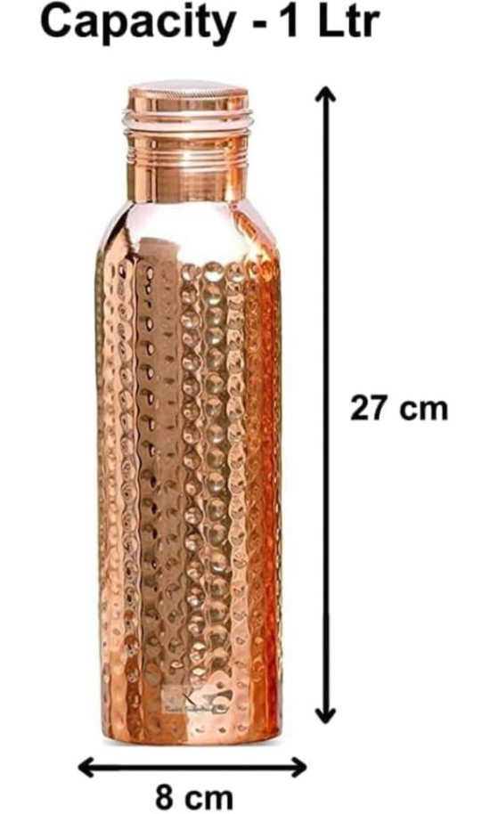 Copper Hammered Bottle | 1000ML