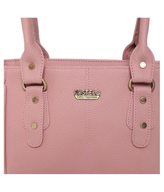 Fostelo - Light Pink  PU Shoulder Bag - Light Pink