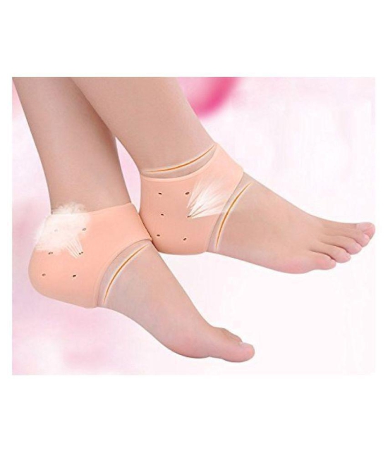 Silicone Heel Socks - None