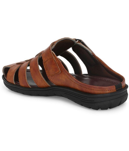 Leeport - Rust Mens Sandals - None