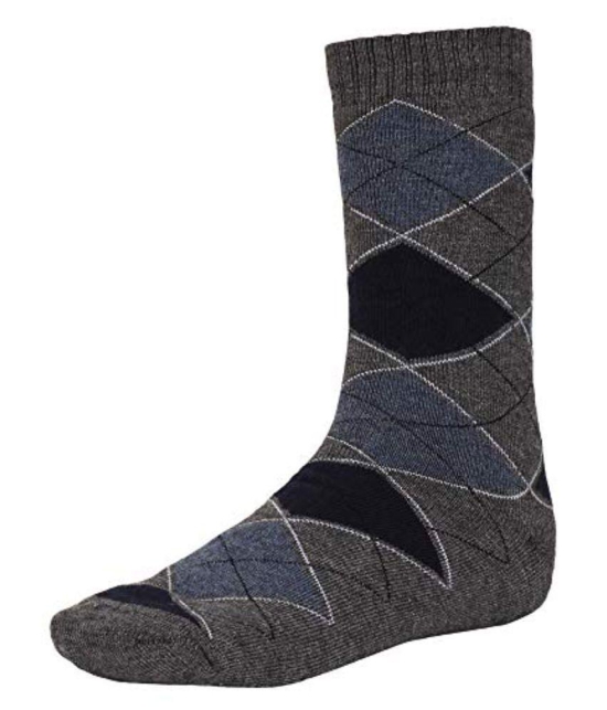 Creature - Woollen Men's Printed Multicolor Mid Length Socks ( Pack of 3 ) - Multicolor