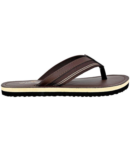 GRASS WALK - Brown Men''s Thong Flip Flop - None